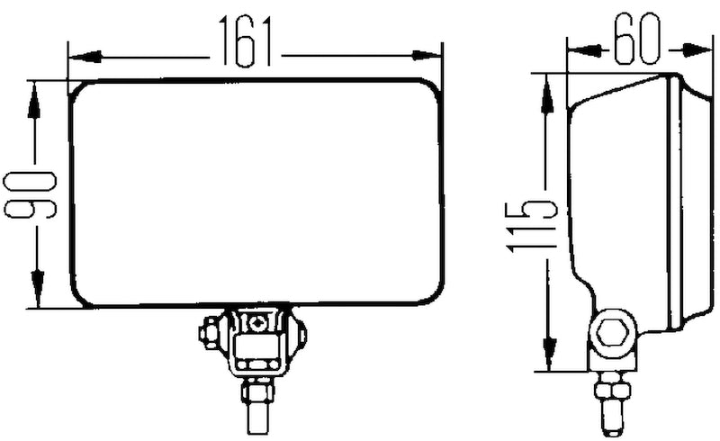 Hella Headlamp Zfh 0/180Gr Sw Mk Mgs12 1Fb