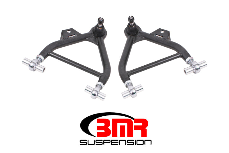 BMR 79-93 Mustang Lower A-Arms (Coilover Only) w/ Adj. Rod End Tall Ball Joint - Black Hammertone - GTR Auto