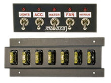 Load image into Gallery viewer, Moroso Toggle Switch Panel - Dash Mount - 2in x 5.5in - Five On/Off Switches