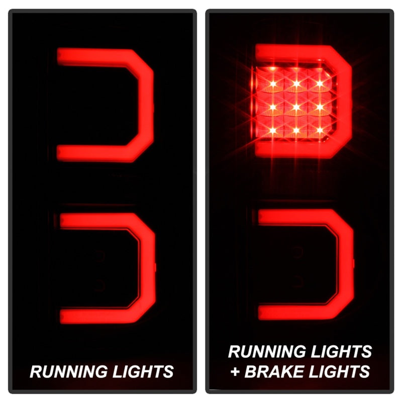 Spyder 04-09 Dodge Durango LED Tail Lights - Black ALT-YD-DDU04-LED-BK