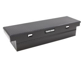 Tradesman Aluminum Single Lid Cross Bed Truck Tool Box (63in.) - Black