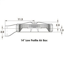 Load image into Gallery viewer, Spectre Low Profile Air Box 14in. OD x 5-13/32in. H / 120 Degree Inlet - Chrome