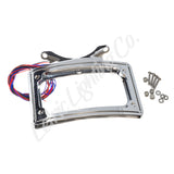 Letric Lighting 10-13 Street Glide Perfect Plate Light Chrome Curved License Plate Frame
