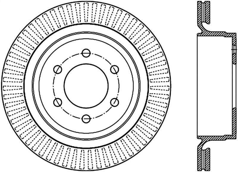 Stoptech 2012+ Ford F-150 Rear Cryo Premium Rotor