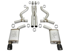 Load image into Gallery viewer, aFe MACHForce XP 3in 304 SS Cat-Back Exhausts w/ Black Tips 15-17 Ford Mustang GT V8-5.0L/V6-3.7L
