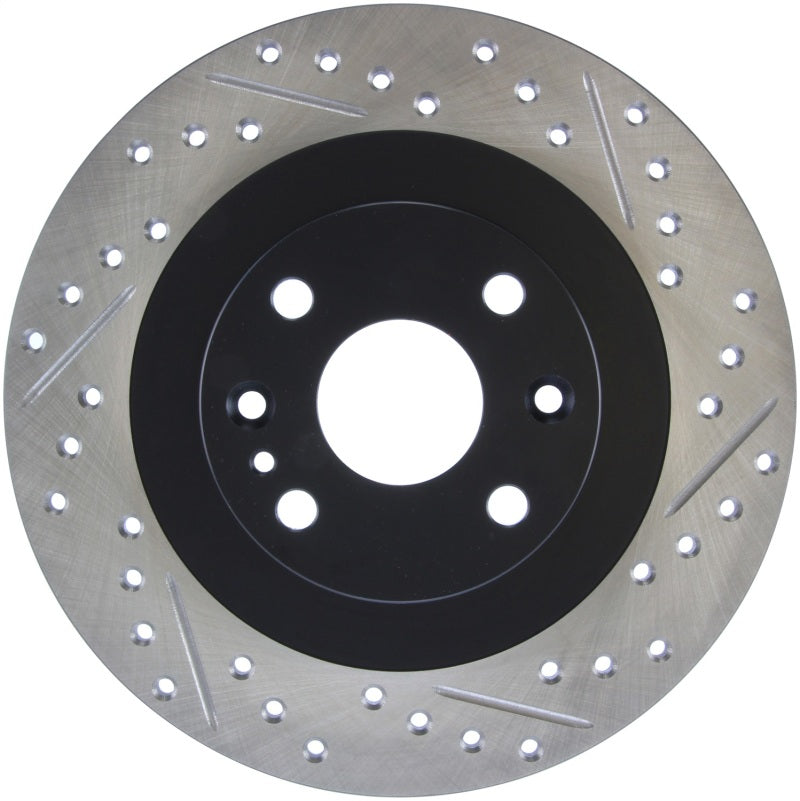 StopTech 01-05 Miata MX-5 Hard Suspension / 04-05 MX-5 MazdaSpeed SportStop Slotted & Drilled Left