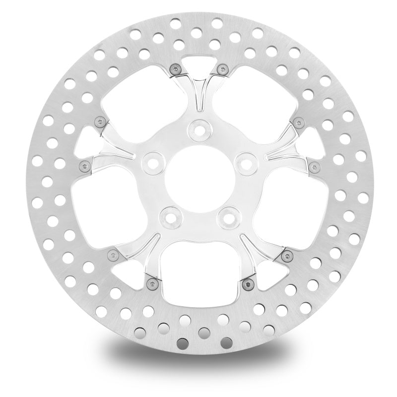 Performance Machine Disc/Carr 11.8 Galaxy Rear Left - Chrome