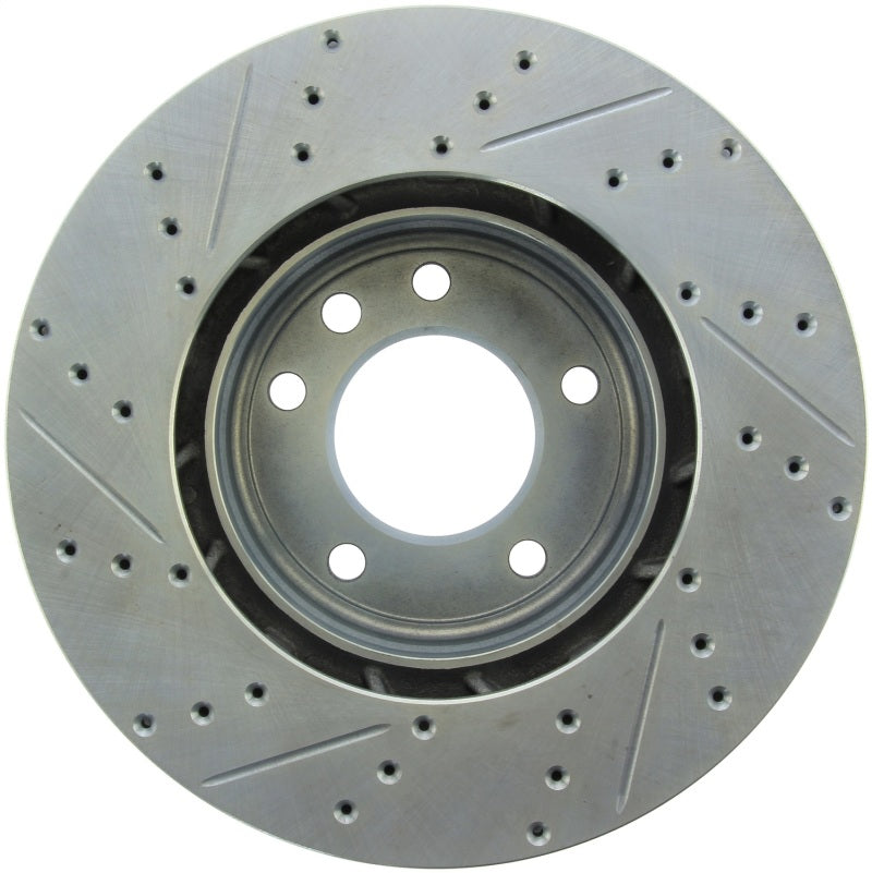 StopTech 04-10 Porsche Cayenne Select Sport Drilled and Slotted Brake Rotor - Front Left