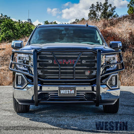 Westin 19-21 GMC Sierra 1500 HDX Grille Guard - Black - GTR Auto