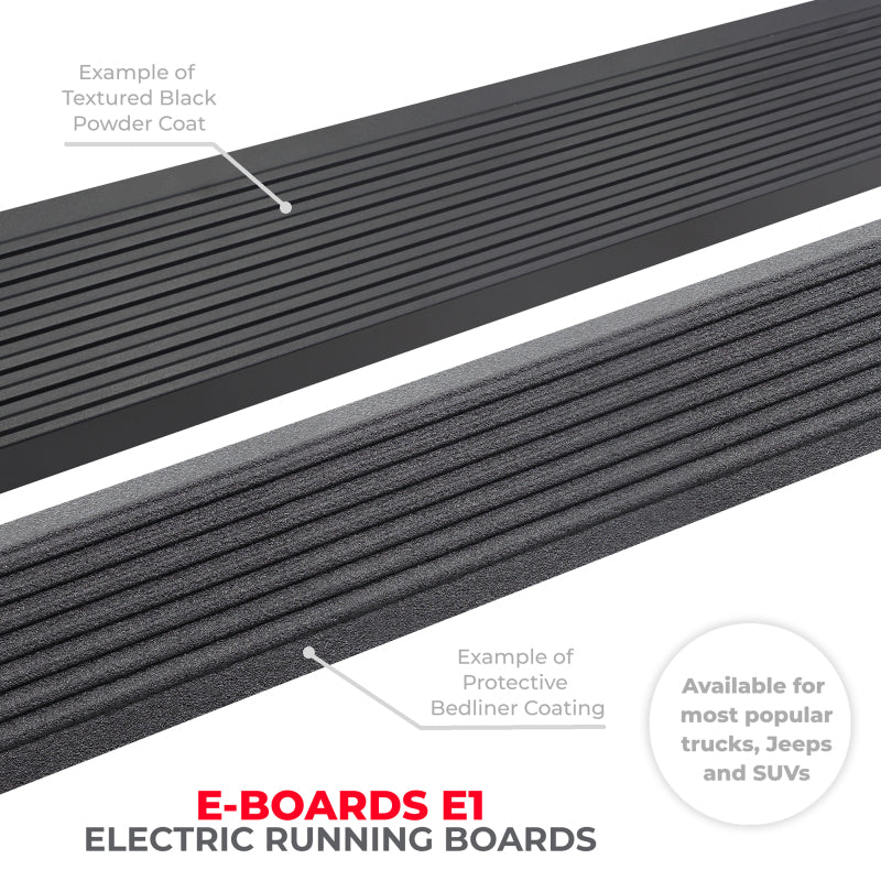RealTruck 19-24 Ram 1500 Crew Cab 4dr VoltStep Electric Running Board Kit (No Drill) - Tex. Blk - GTR Auto