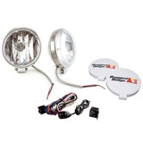 Rugged Ridge 6-In Slim Halogen Fog Light Kit Stainless Housings