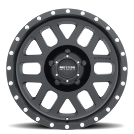 Method MR306 Mesh 17x8.5 0mm Offset 5x4.5 83mm CB Matte Black Wheel