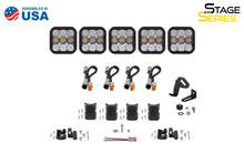 Load image into Gallery viewer, Diode Dynamics SS5 Pro Universal CrossLink 5-Pod Lightbar - Yellow Combo