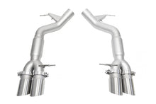 Load image into Gallery viewer, SOUL 11-16 BMW F10 M5 Resonated Muffler Bypass Exhaust - 3.5in Slash Cut Tips - (Brushed)