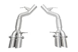SOUL 11-16 BMW F10 M5 Resonated Muffler Bypass Exhaust - 3.5in Slash Cut Tips - (Brushed)
