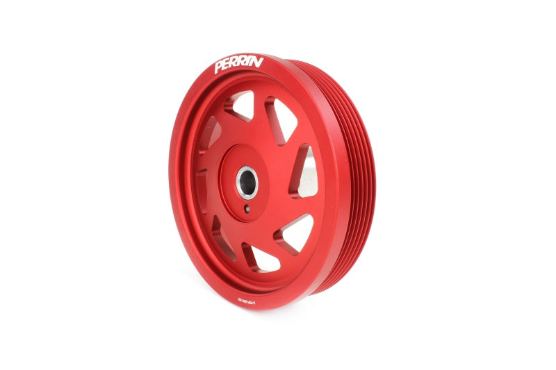 PERRIN 22-26 Subaru WRX/BRZ & Toyota GR86 / 20-25 FXT/OBXT Lightweight Crank Pulley - Red - GTR Auto