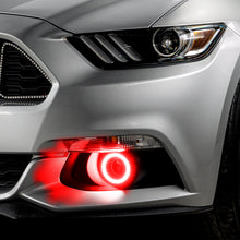 Load image into Gallery viewer, Oracle 15-17 Ford Mustang Dynamic RGB+A Projector Surface Mount Fog Light Halo Kit -