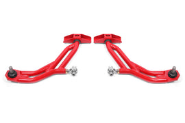 BMR 10-14 Ford Mustang Adj. Lower A-Arms Delrin/Rod End w/ 19mm STD. Ball Joint - Red - GTR Auto