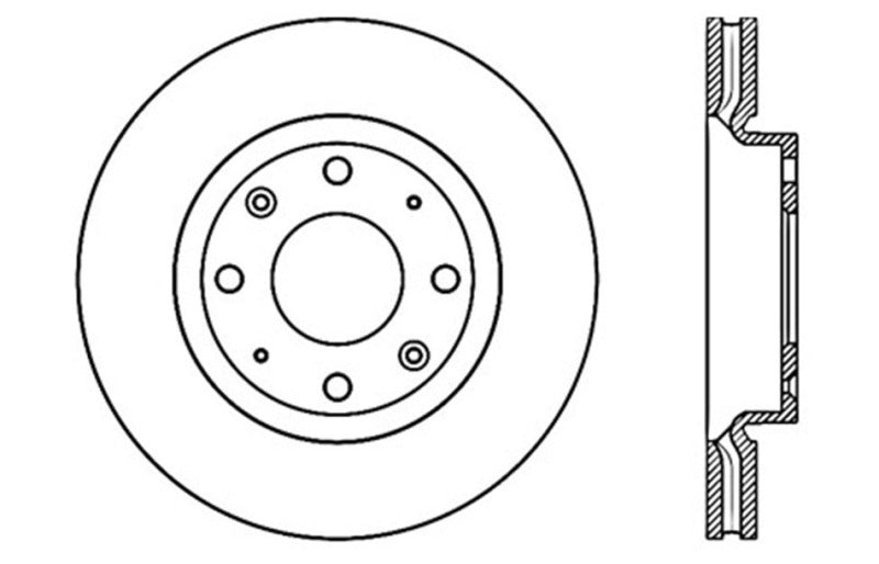 StopTech Sport Drilled & Slotted Rotor - Rear Left