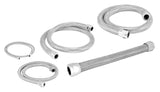 Spectre Magna-Pak SS Radiator Flex Hose Kit 22in. - Chrome