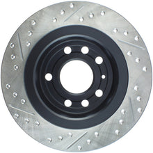 Load image into Gallery viewer, StopTech 03-12 Saab 9-3/9-3X Slotted &amp; Drilled Left Rear Rotor