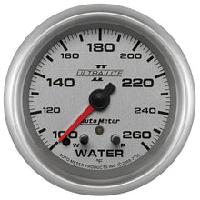 Load image into Gallery viewer, Autometer Ultra-Lite II 2-5/8in 260 Deg F Stepper Motor w/ Peak &amp; Warn Water Temp Gauge