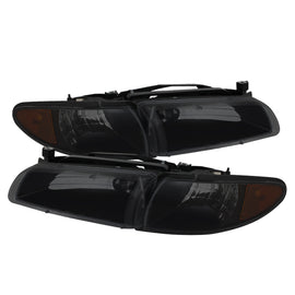 xTune Pontiac Grand Prix 97-03 Crystal Headlights w/ Amber Corner Lights HD-JH-PGPRIX-SET-AM-BSM