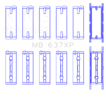 Load image into Gallery viewer, King Engine Bearings BMW S85B50A Crankshaft Performance Main Bearings (Size STDX)