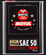 Load image into Gallery viewer, Motul Classic SAE 50 Oil - 2L - Single