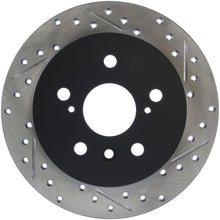 Load image into Gallery viewer, StopTech Sport Drilled &amp; Slotted Rotor - Rear Left