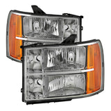 xTune GMC Sierra 07-13 Crystal Headlights Chrome HD-JH-GSIE07-AM-C