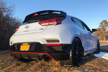 Load image into Gallery viewer, Rally Armor 19-22 Hyundai Veloster N Black UR Mud Flap w/ Grey Logo