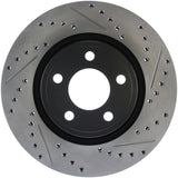 StopTech 15-17 Ford Mustang Sport Slotted & Drilled Left Right Rotor