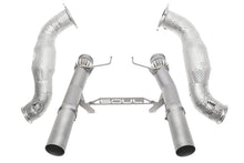 Load image into Gallery viewer, SOUL 2017+ McLaren 720S 3.5in Sport Exhaust Pkg (200 Cell Cats) - Straight Cut Silver Ceramic Tips