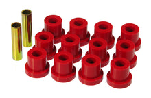 Load image into Gallery viewer, Prothane 55 Chevy Full Rear Spring Bushings - Red