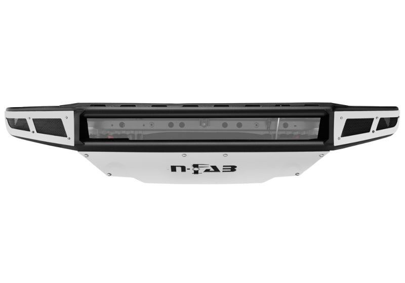 N-Fab M-RDS Front Bumper 07-13 Toyota Tundra - Gloss Black w/Silver Skid Plate