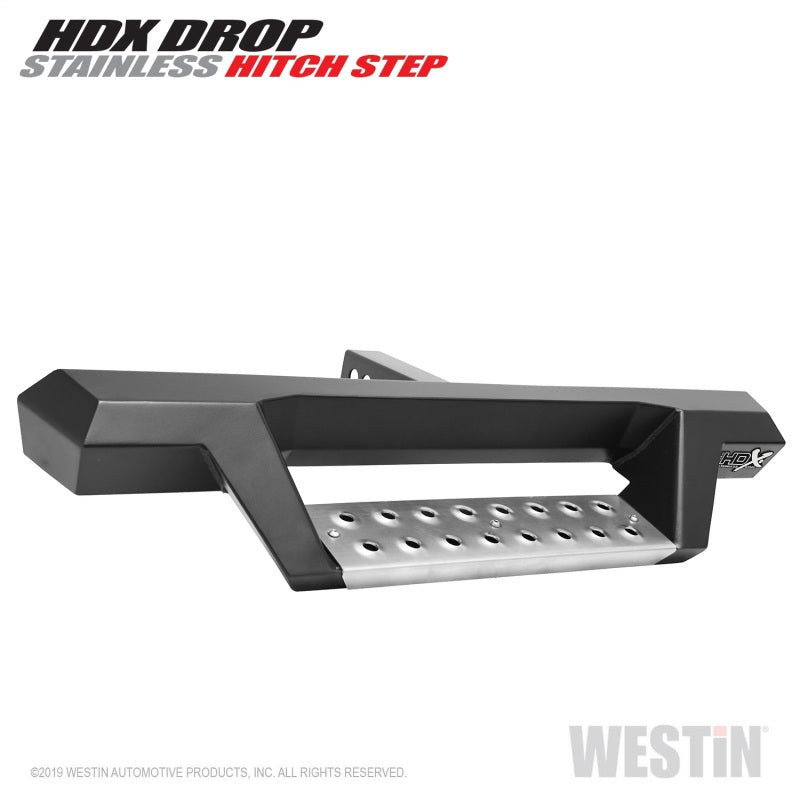 Westin HDX Stainless Drop Hitch Step 34in Step 2in Receiver - Textured Black