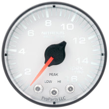 Load image into Gallery viewer, Autometer Spek-Pro 2 1/16in 1600PSI Stepper Motor w/ Peak &amp; Warn White/Black Nitrous Pressure Gauge