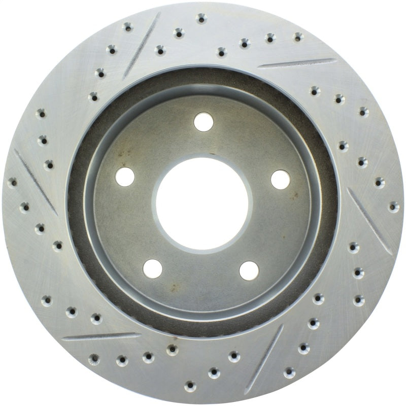 StopTech 00-01 Dodge Ram 1500 4WD Sport Slotted & Drilled Front Left Rotor