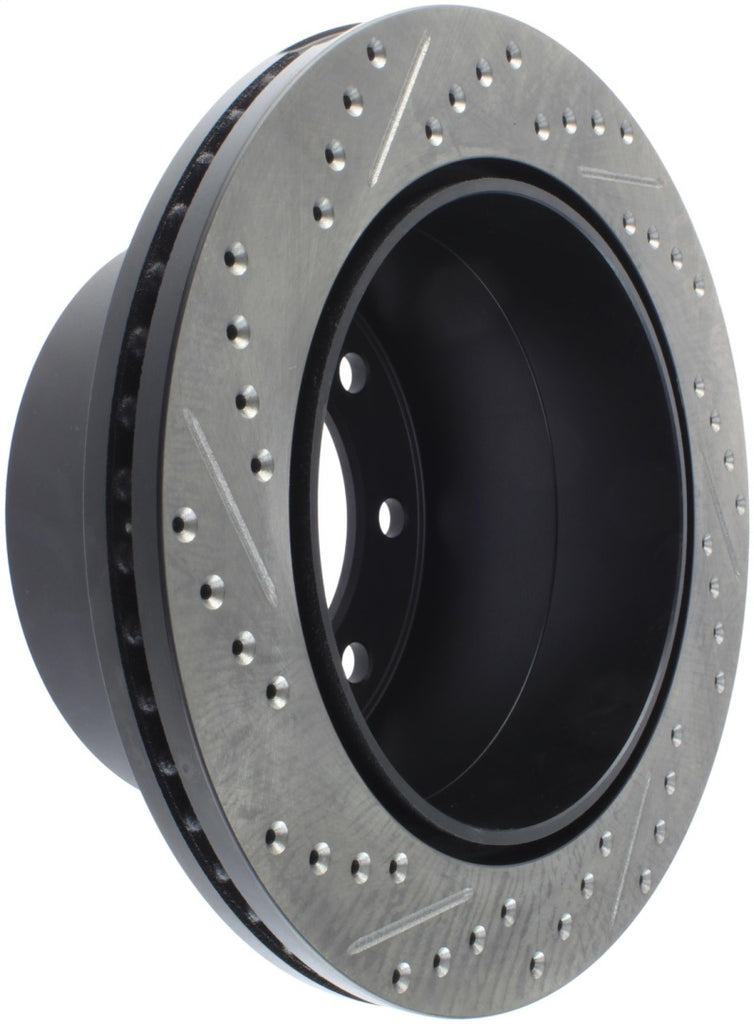 StopTech 04-09 Silverado 3500 4WD/06-09 2WD (Dual Rear Wheel) Slotted & Drilled Left Rear Rotor