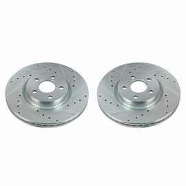 Power Stop 18-20 Ford Transit Connect Front Evolution Drilled & Slotted Rotors - Pair