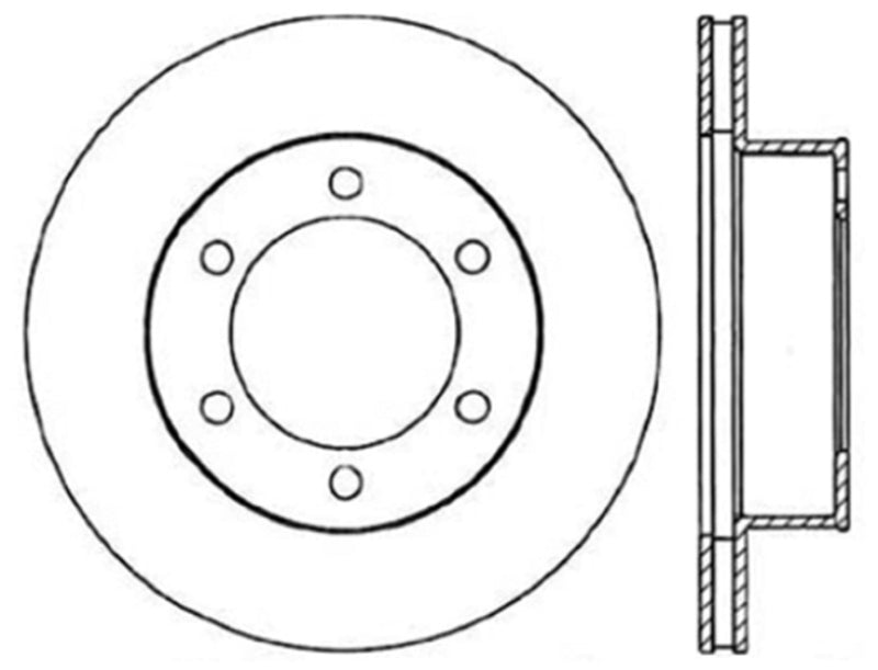 Stoptech 95-02 Toyota 4Runner Front Premium High-Carbon CRYO Rotor