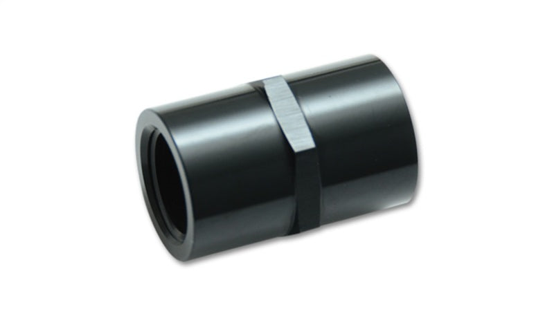 Vibrant 1in NPT Female Pipe Thread Coupler - Aluminum