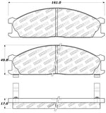 StopTech Sport Brake Pads w/Shims and Hardware - Rear