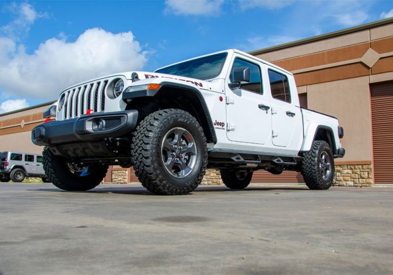 N-Fab Predator Pro Step System 2019 Jeep Wrangler JT 4DR Truck Full Length - Tex. Black