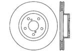 StopTech Slotted & Drilled Sport Brake Rotor
