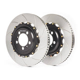 GiroDisc 06-08 Audi RS4 (B7) 380mm Zinc Plated Slotted Front Rotors (w/Spacers)