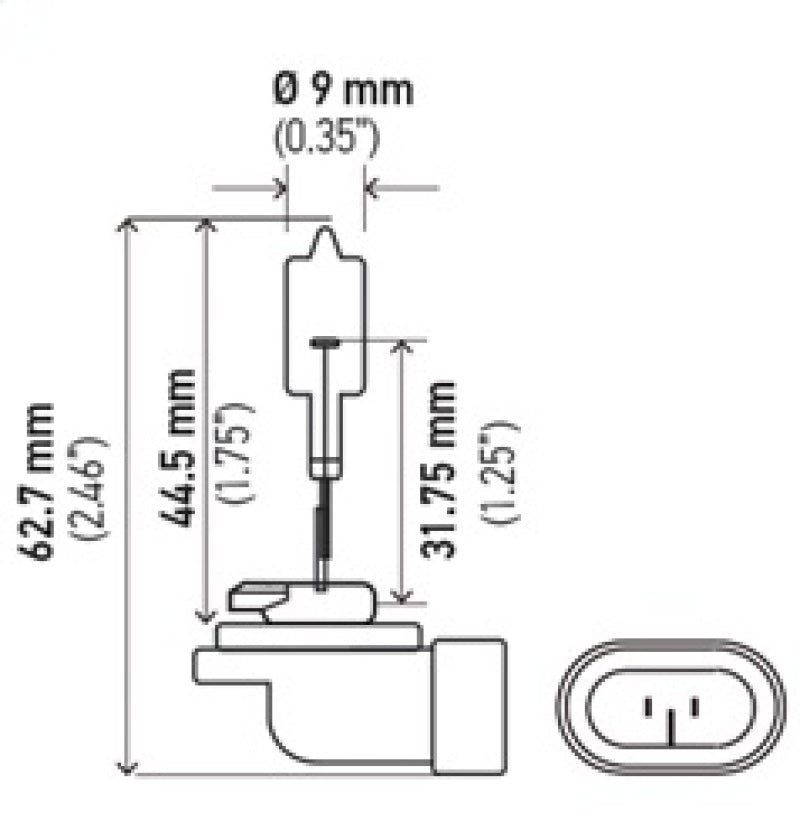 Hella Bulb 862 12V 37.5W PGJ13 T3.25