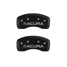 Load image into Gallery viewer, MGP 4 Caliper Covers Engraved Front &amp; Rear Acura Red finish silver ch