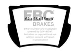 EBC 66-74 Lotus Elan 1.6 Yellowstuff Rear Brake Pads